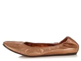 Lanvin Metallic Copper Ballet Flats