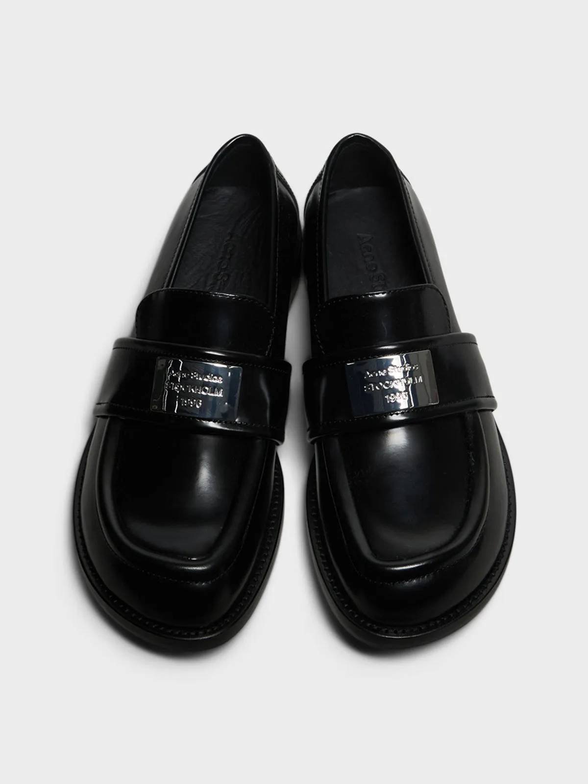 Leather Loafers in Black