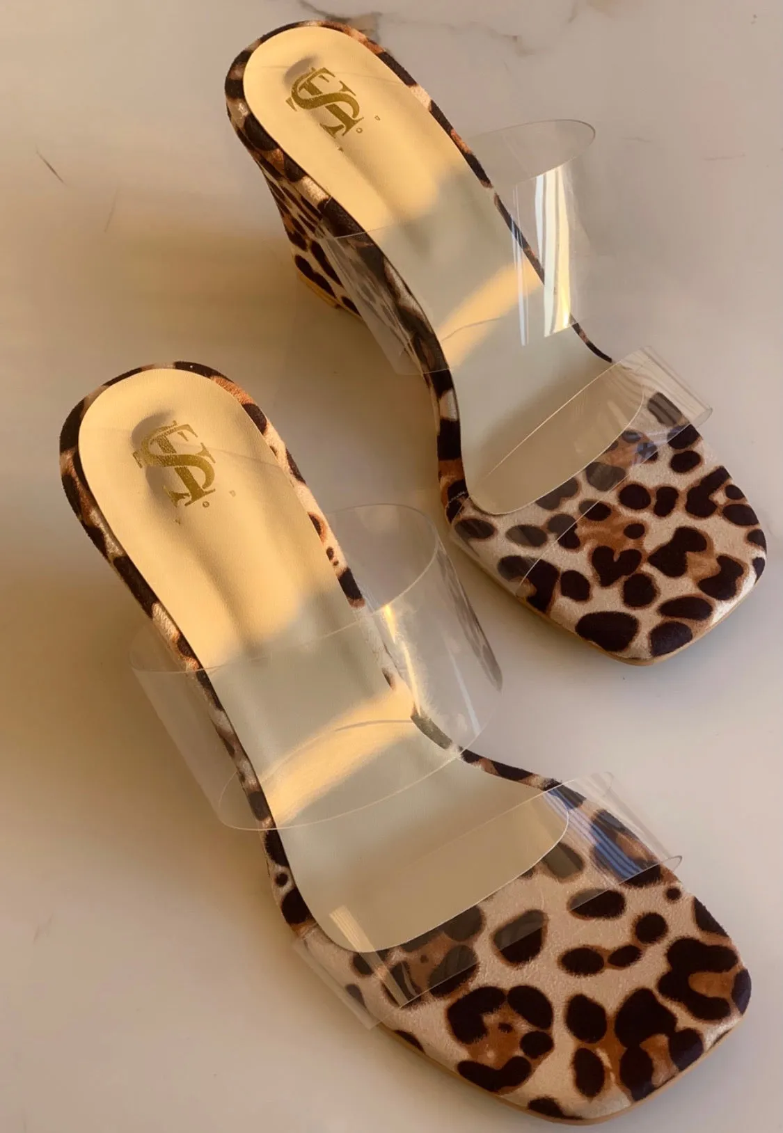 Marylene printed Transparent wedges
