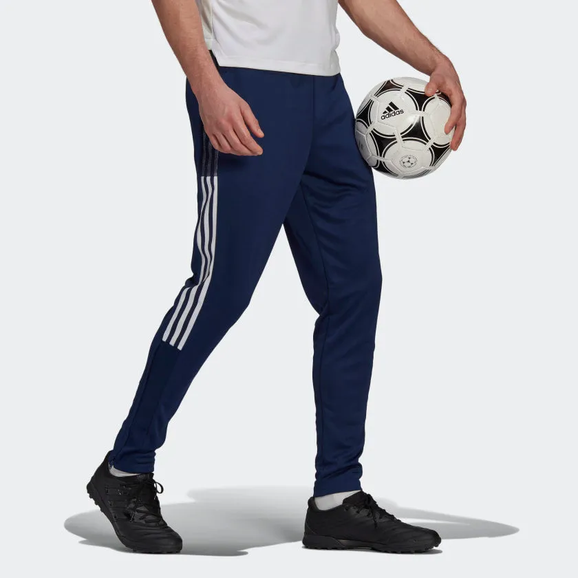 MEN TIRO 21 TRACK PANTS. Navy & White