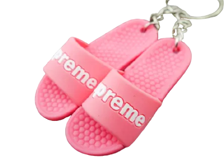mini 3D sneaker keychains Flip Flops - Sandals - Pink