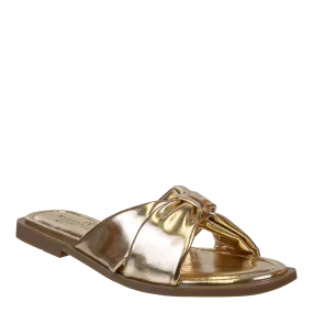 NAKED FEET - GOA in GOLD Flat Sandals