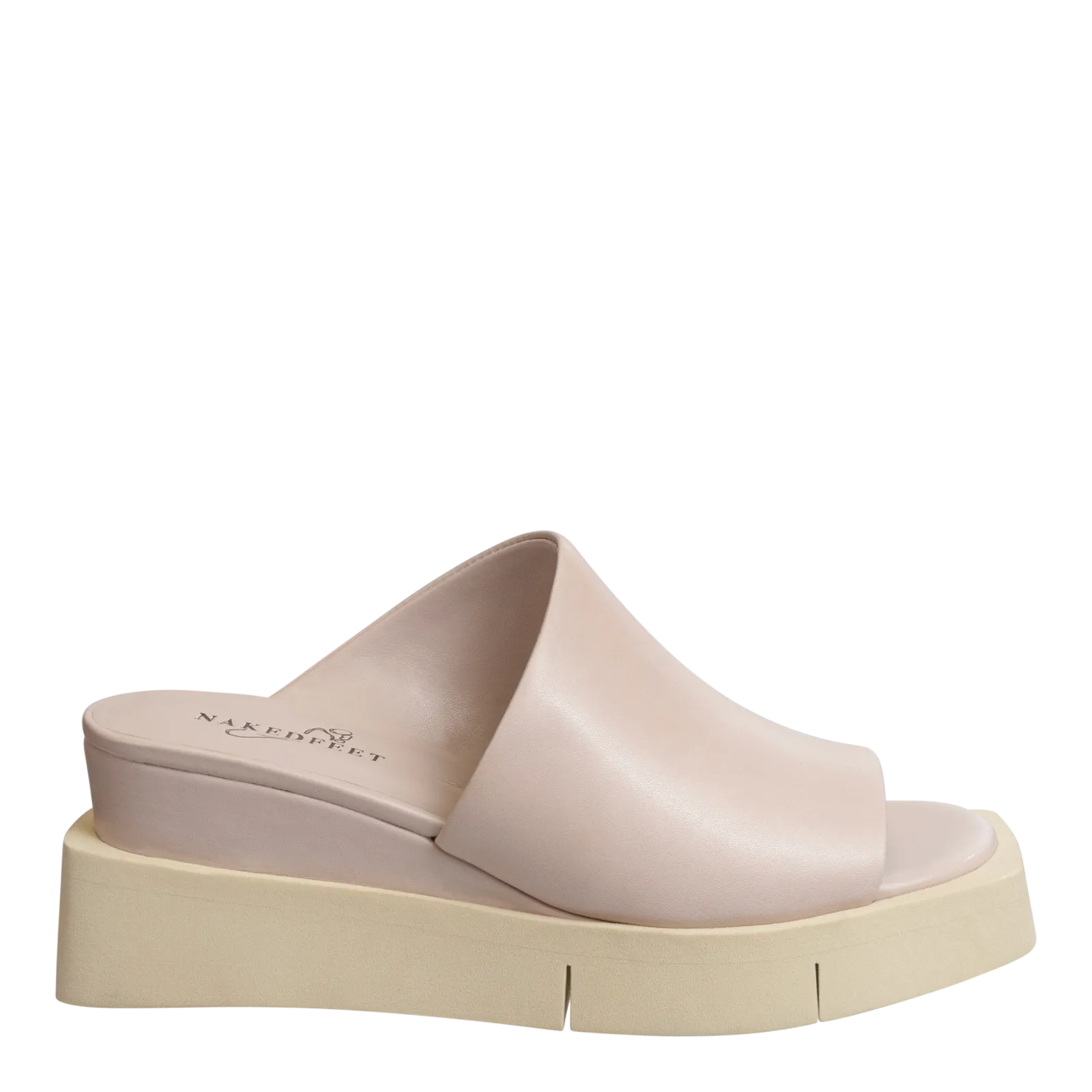 Naked Feet: INFINITY in ROSETTE Wedge Sandals