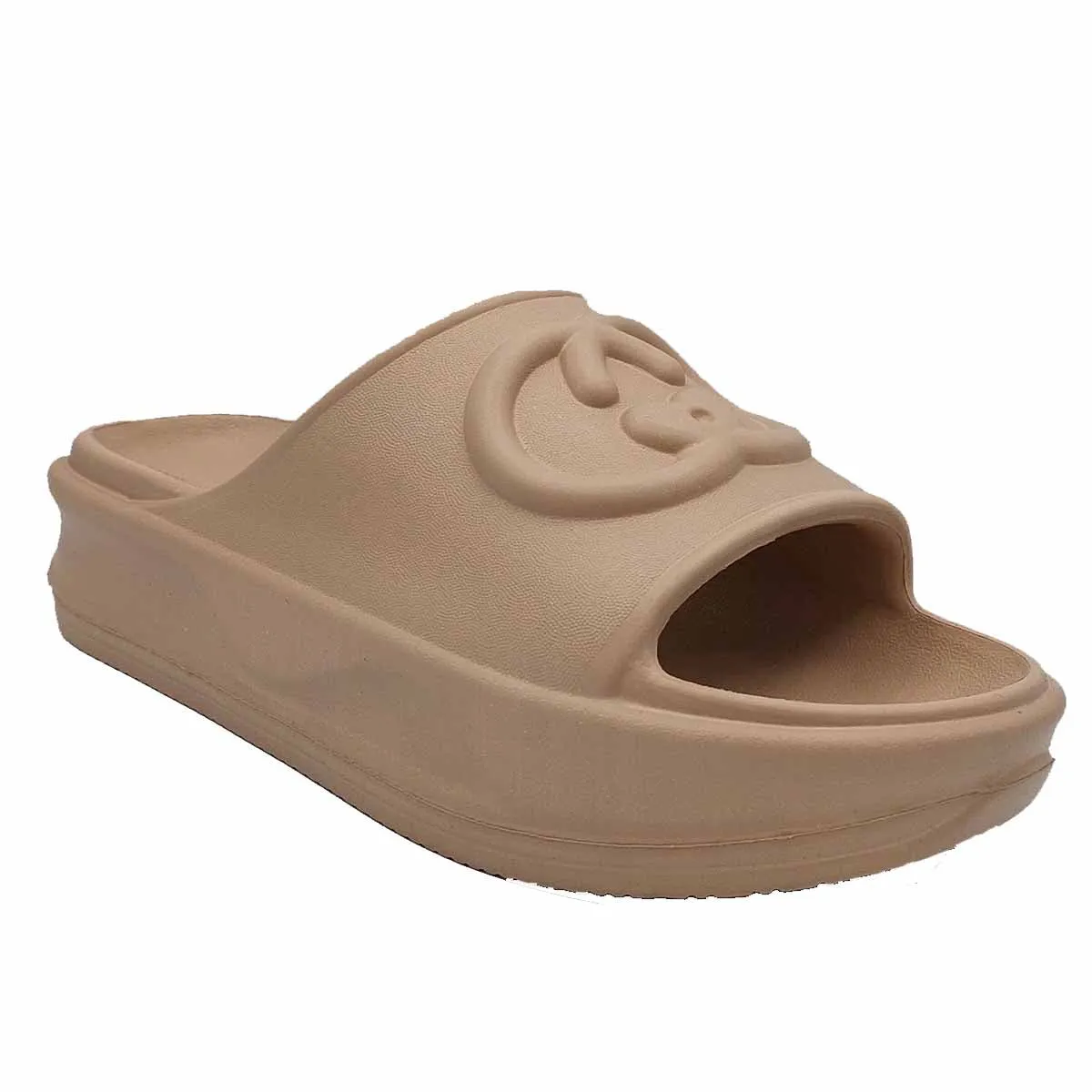 NASH OPEN TOE SUMMER WEDGE PLATFORM MULE SLIDER SANDAL