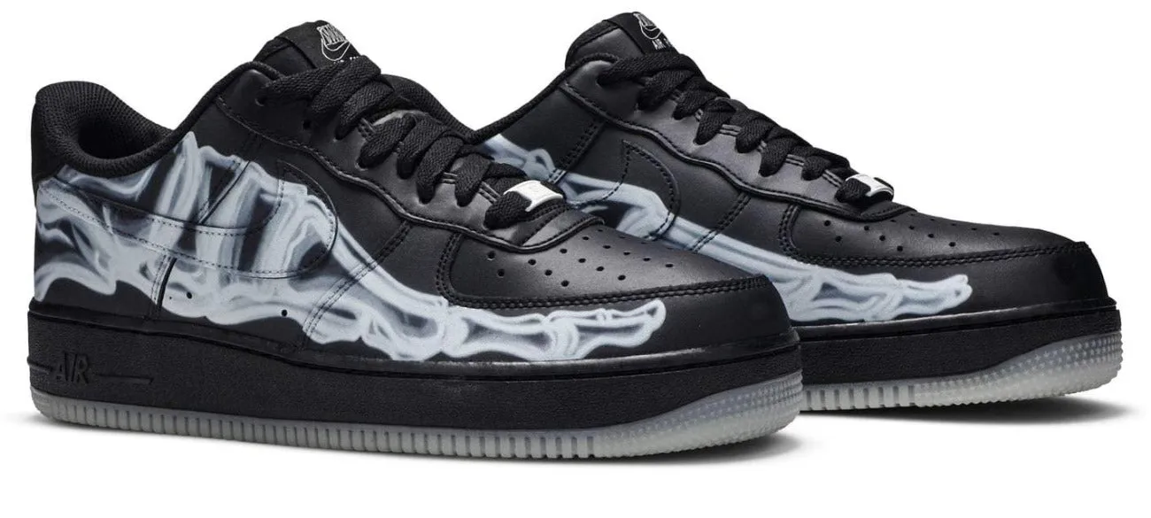Nike Air Force 1 Black Skeleton (Size UK10/US11)