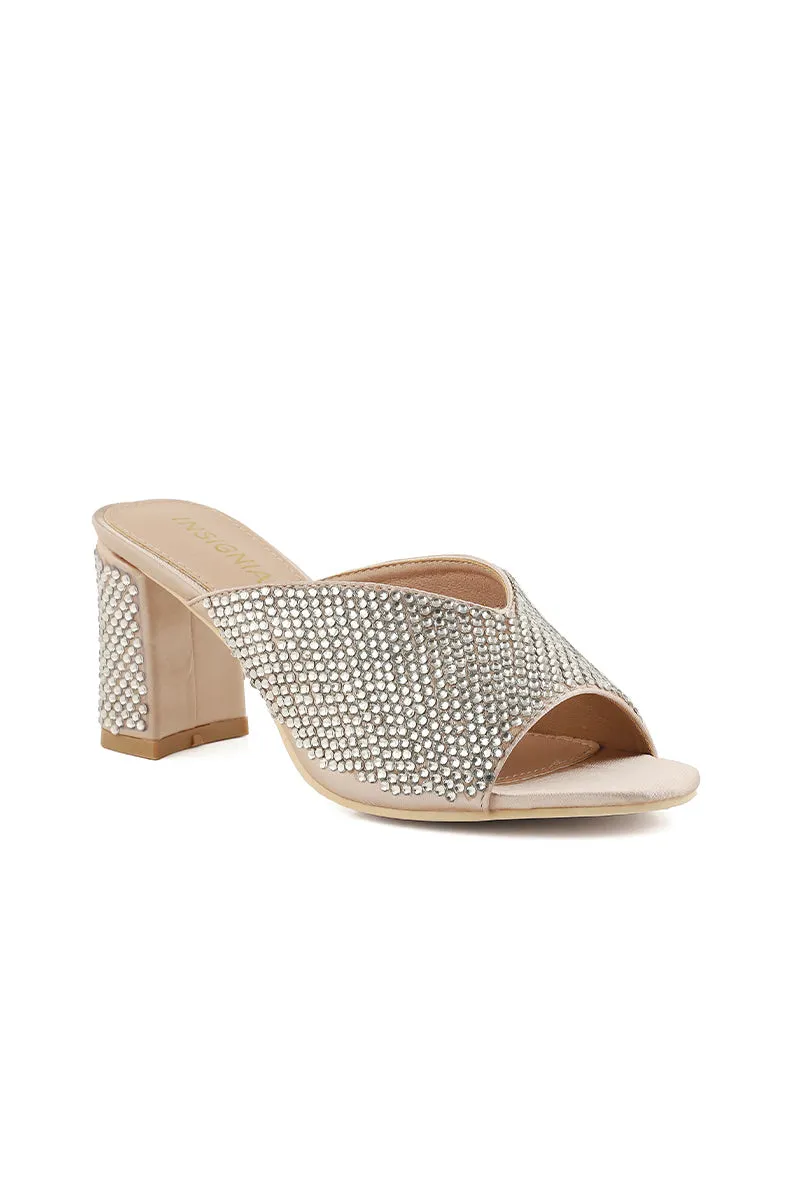 Party Wear Slip On I29226-Golden