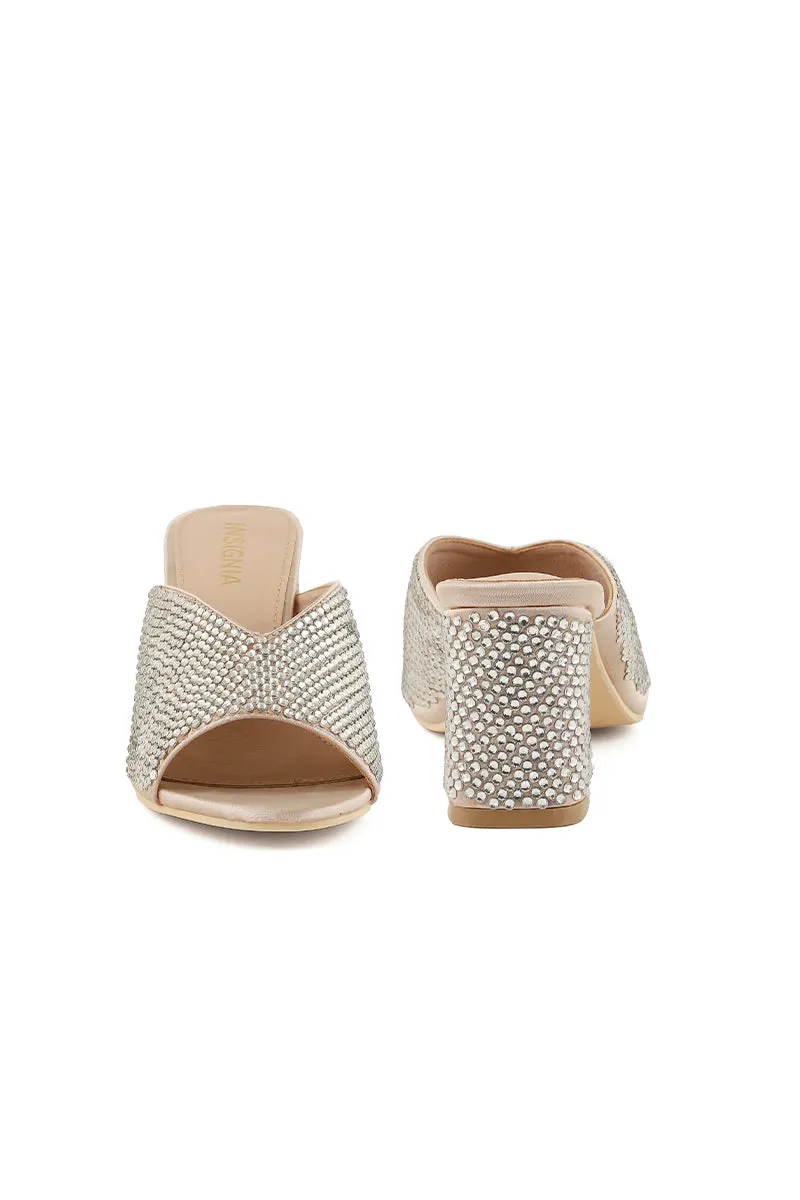 Party Wear Slip On I29226-Golden