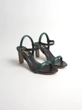 PHOEBE tubular ankle-strap sandals