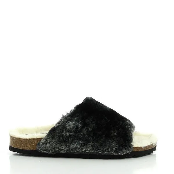 Plakton 103036 Black Fur Slide