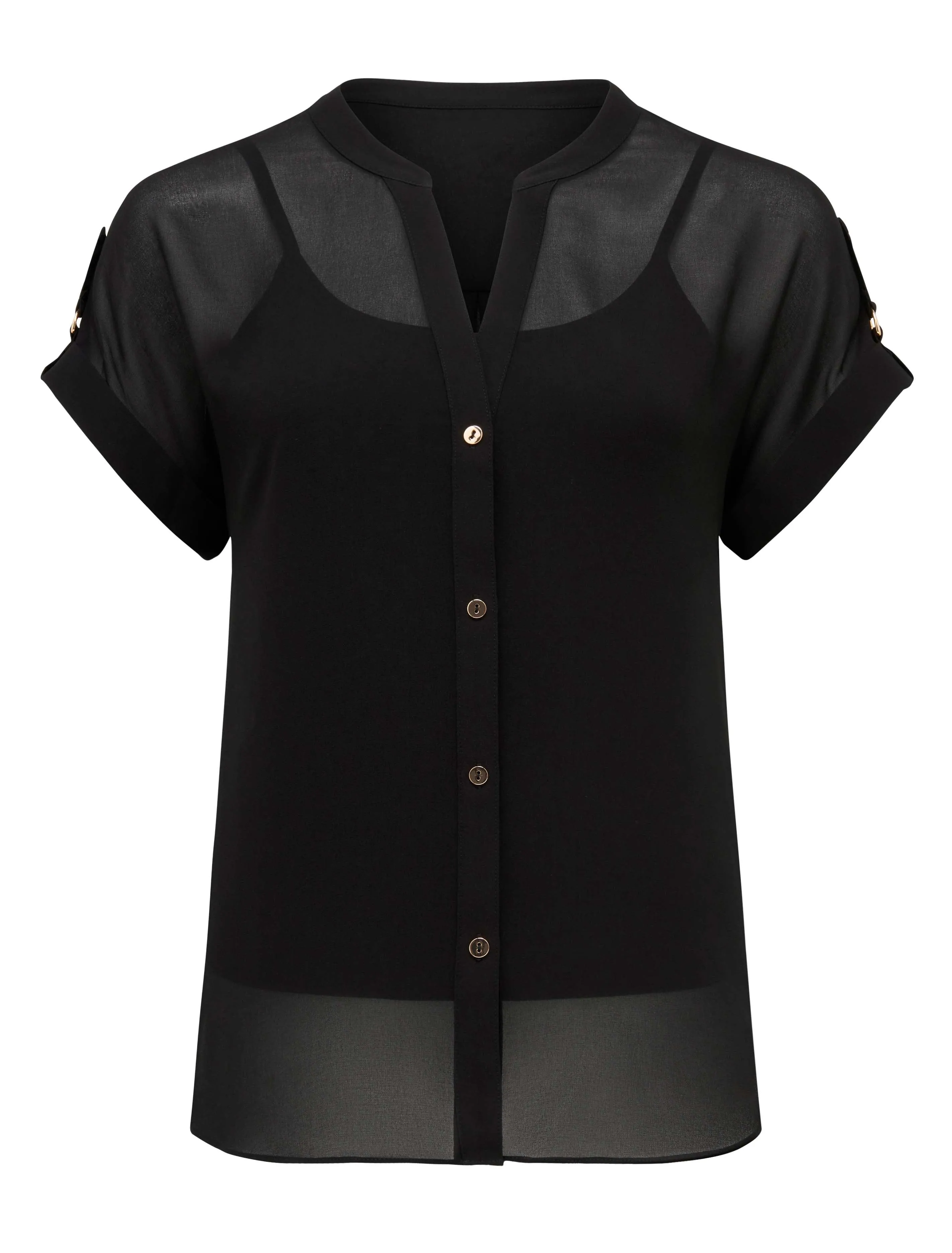 Reina Ggt Button Front Shirt