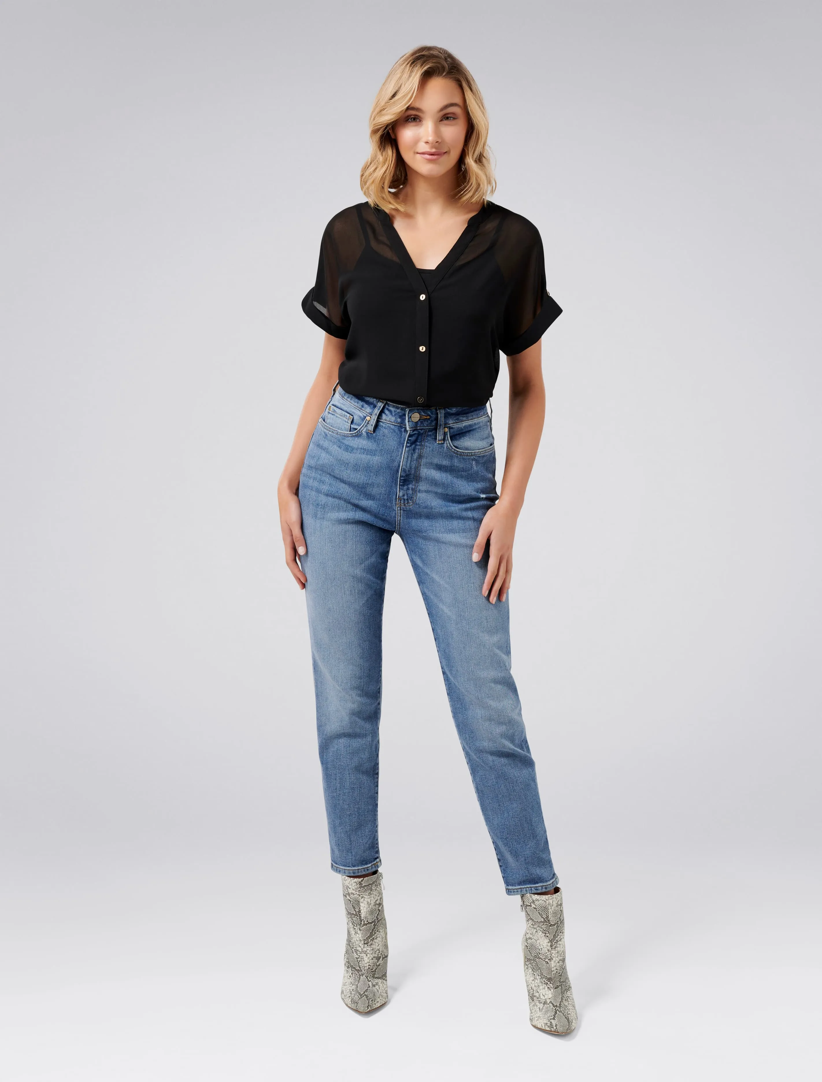 Reina Ggt Button Front Shirt