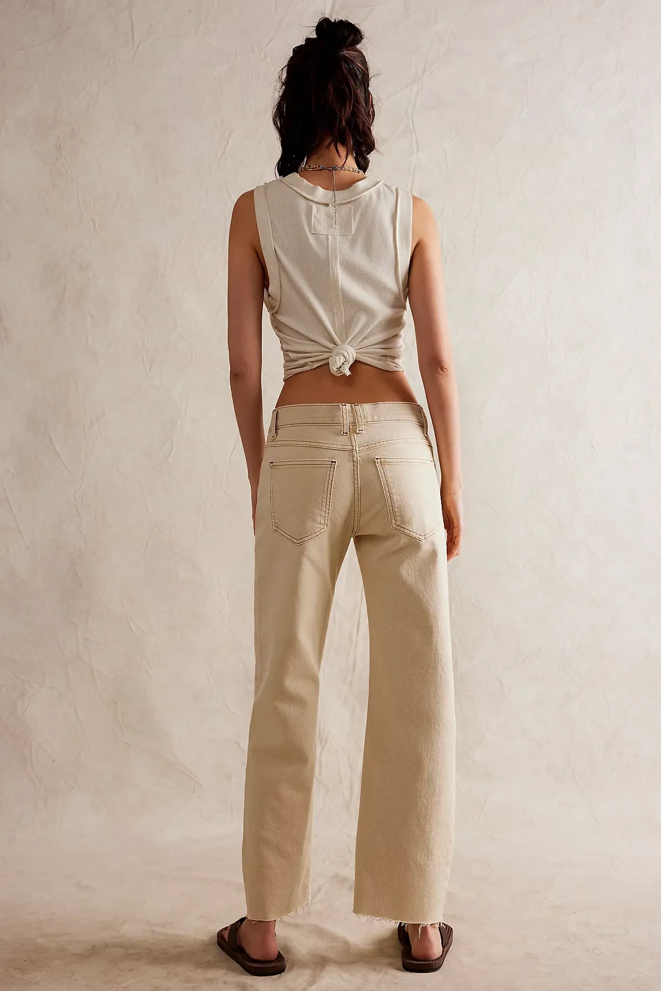 Risk Taker Mid-Rise Jeans | Ecru
