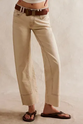 Risk Taker Mid-Rise Jeans | Ecru