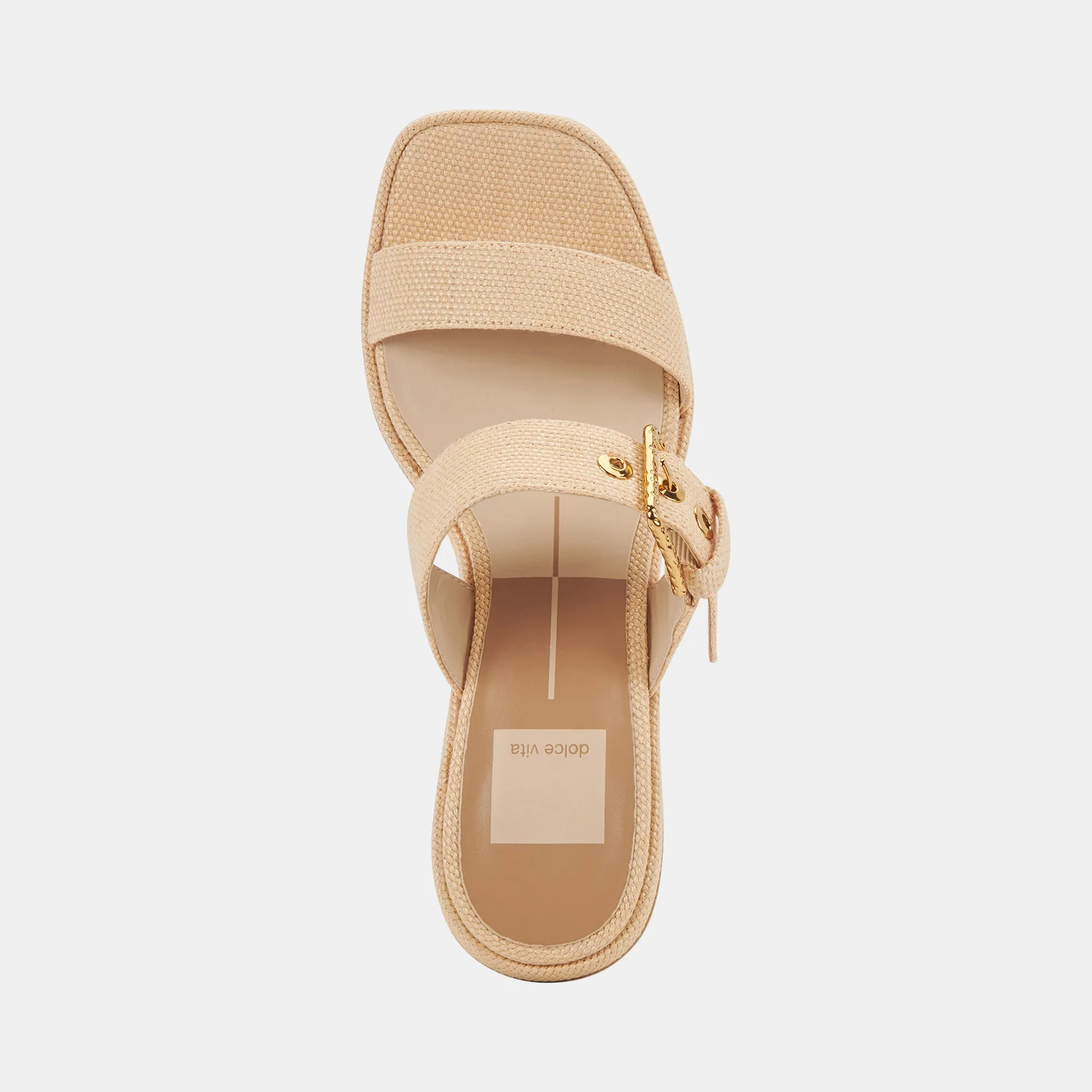 RIVA SANDALS NATURAL RAFFIA