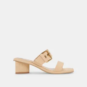 RIVA SANDALS NATURAL RAFFIA