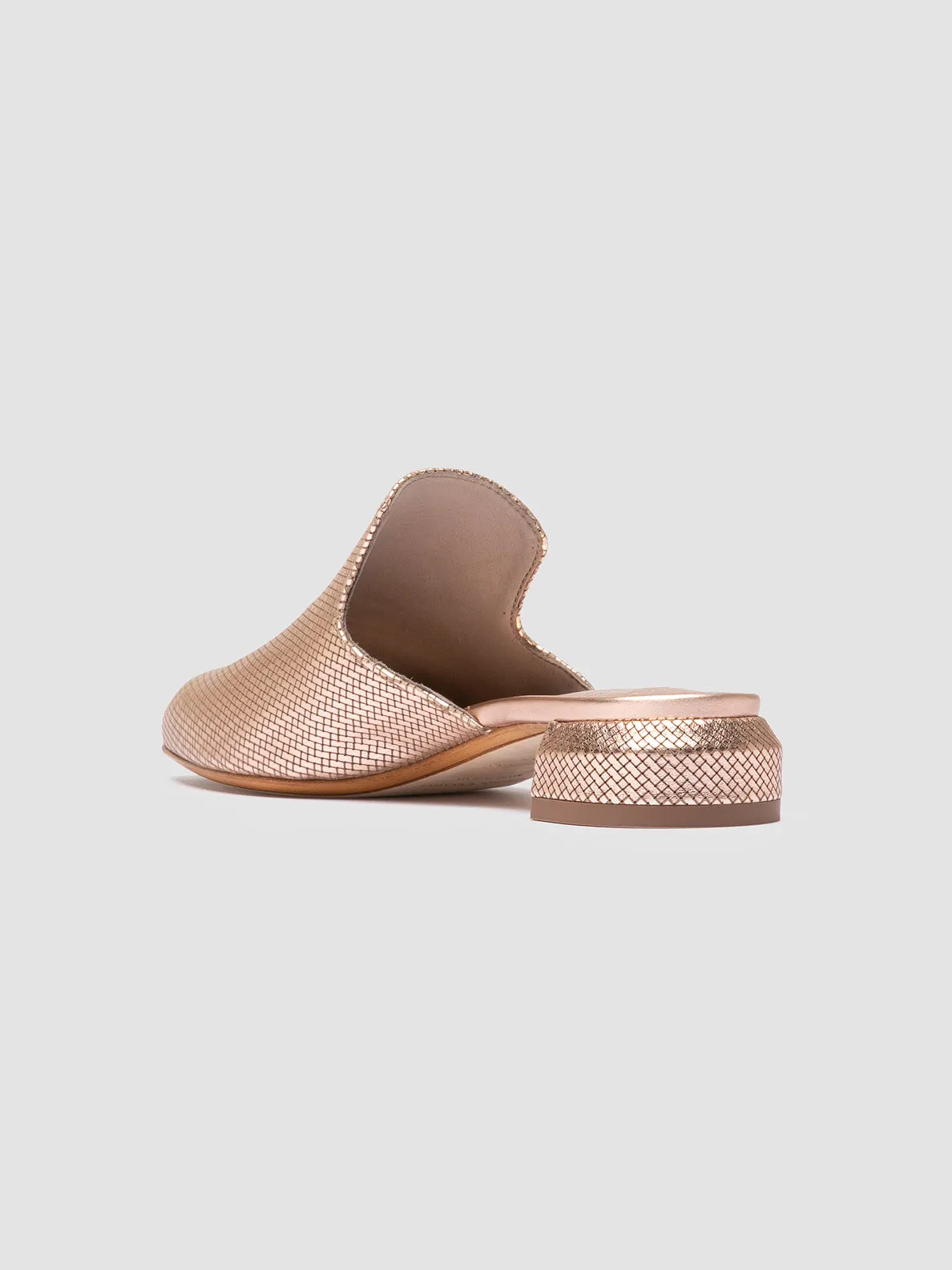 SAGE 106 - Pink Leather Mule Sandals