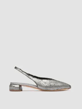 SAGE 113 - Silver Leather Slingback