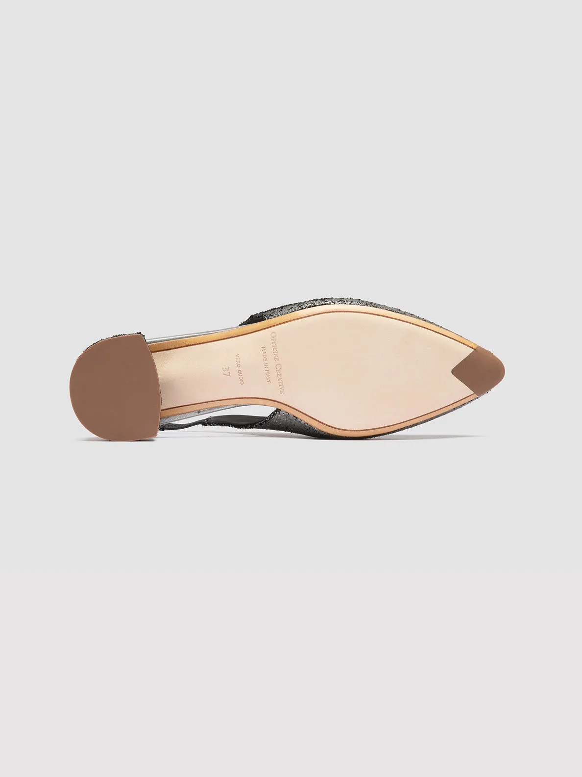 SAGE 113 - Silver Leather Slingback