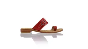 Salma 20mm Flat - Red & Gold
