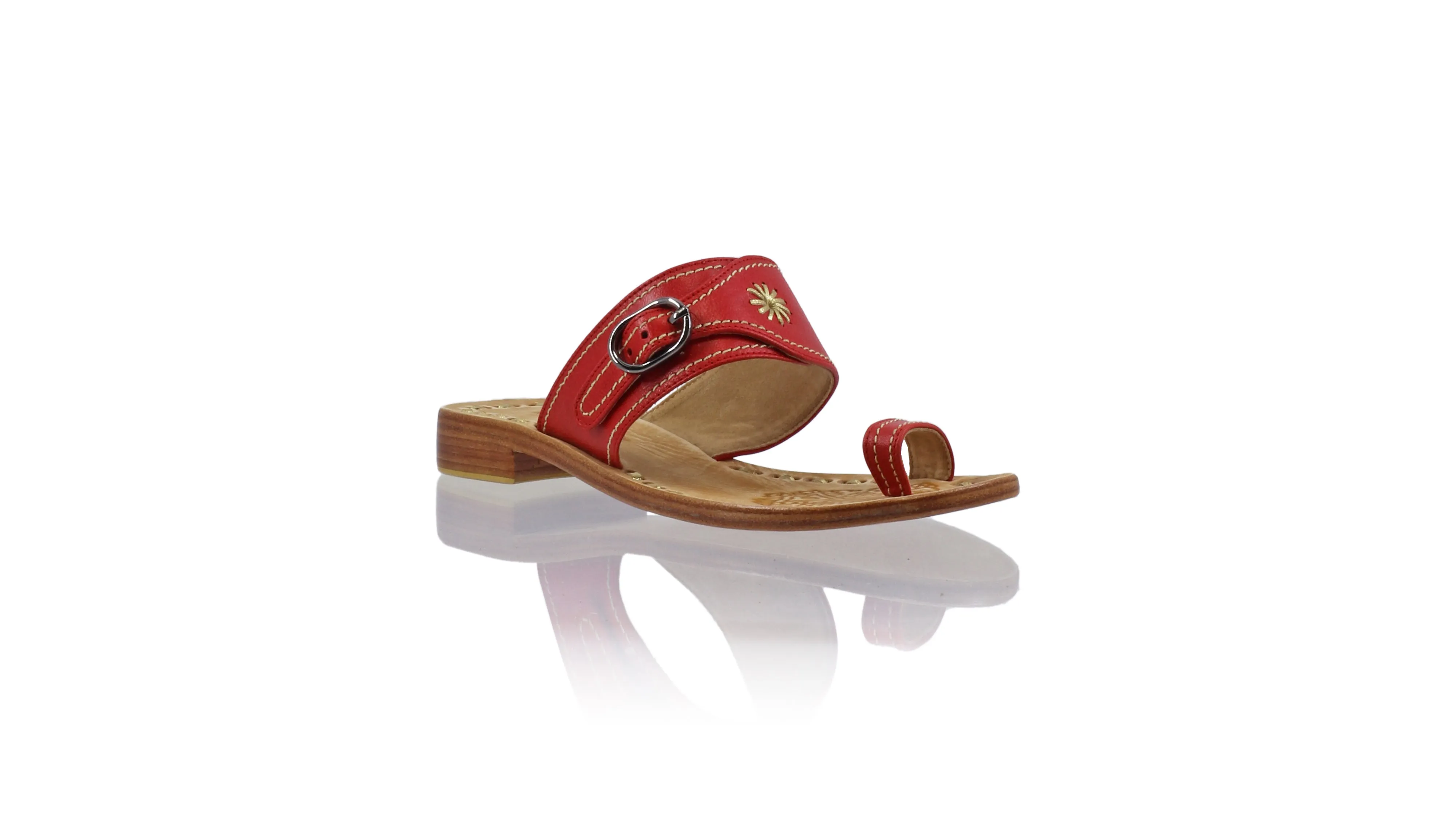 Salma 20mm Flat - Red & Gold