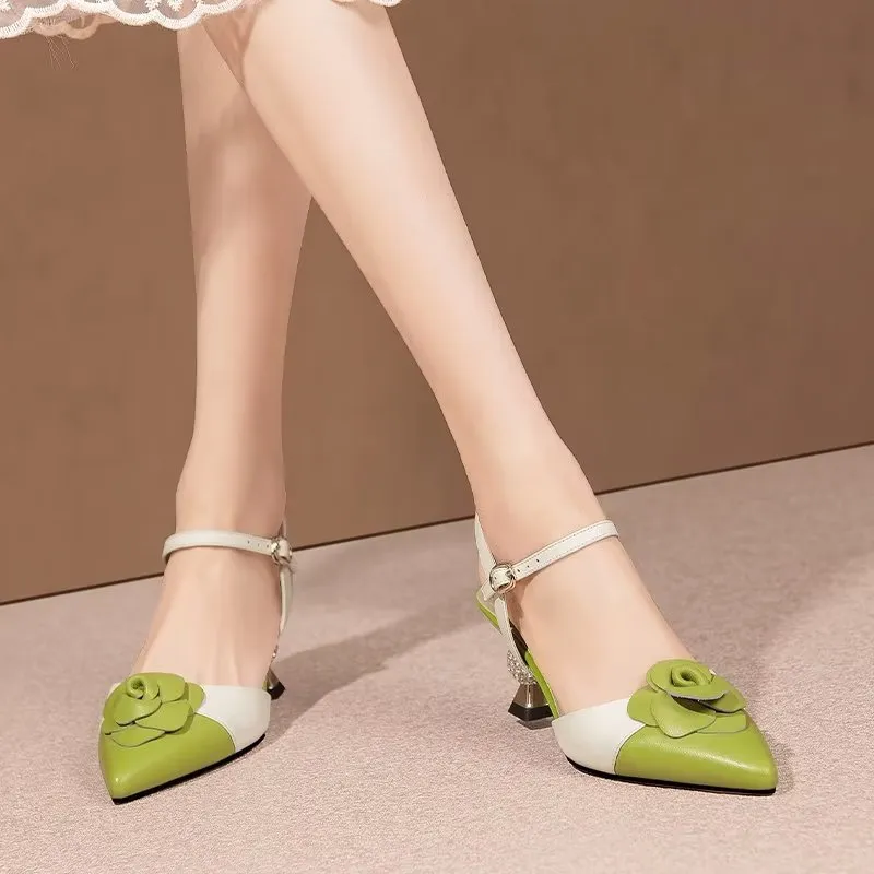 Serpatura Wedding Buckle Heels