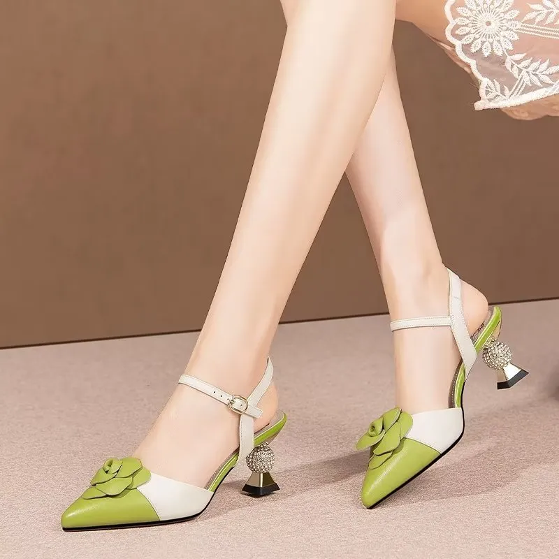 Serpatura Wedding Buckle Heels