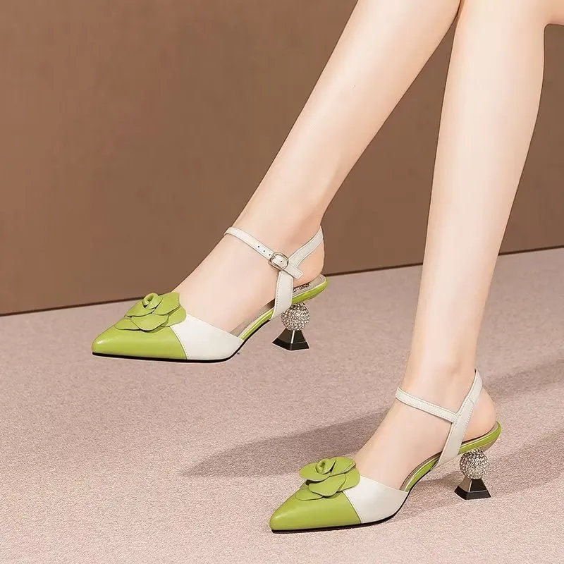 Serpatura Wedding Buckle Heels
