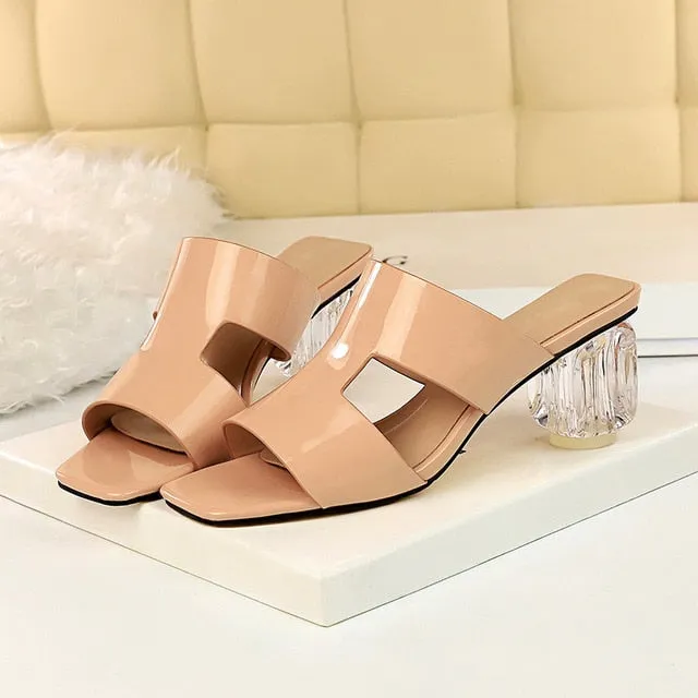 Sit Still, Look That Pretty Clear Heels