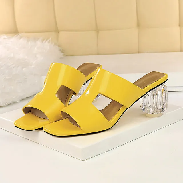 Sit Still, Look That Pretty Clear Heels