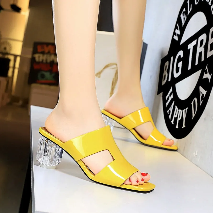 Sit Still, Look That Pretty Clear Heels
