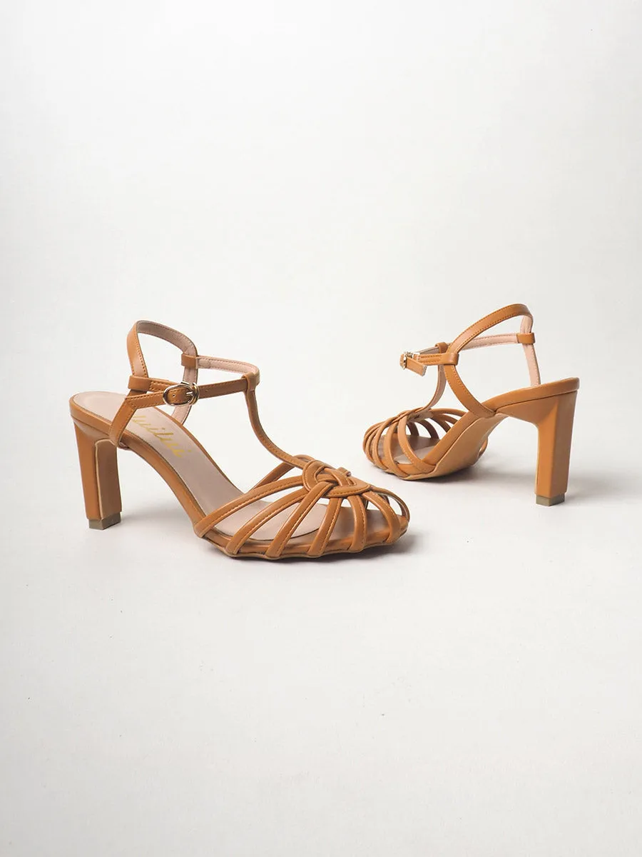 SURIA Multi-strap Sandals on Straight Heels