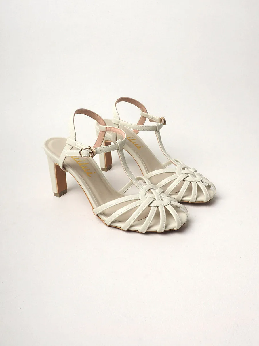 SURIA Multi-strap Sandals on Straight Heels