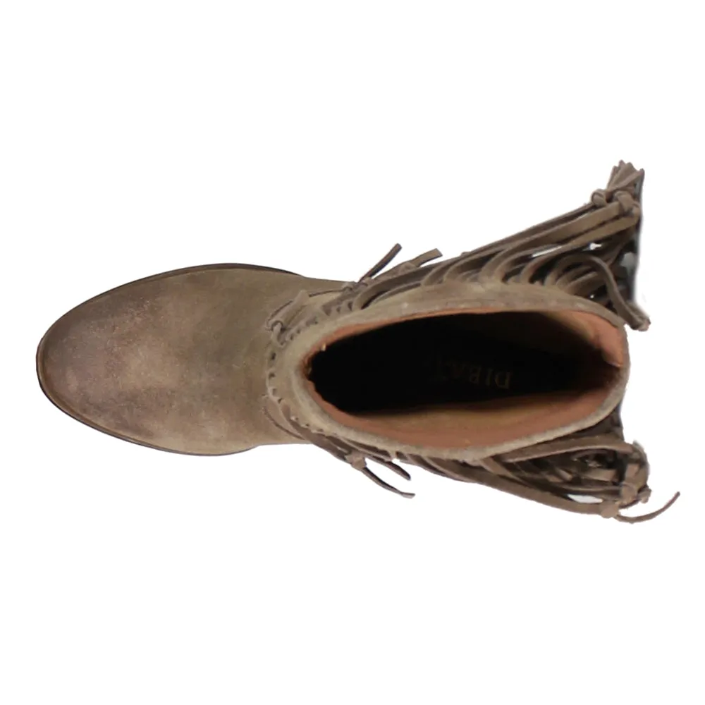True Sky Western Fringe Round Toe Boots