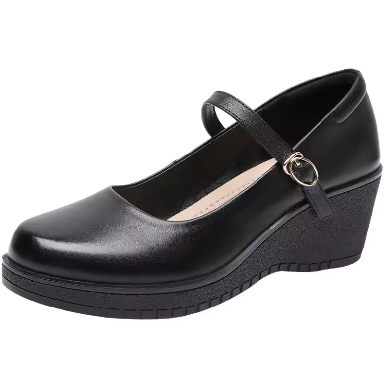 USS Shoes Elaine Women's Ankle Strap Wedges Pumps